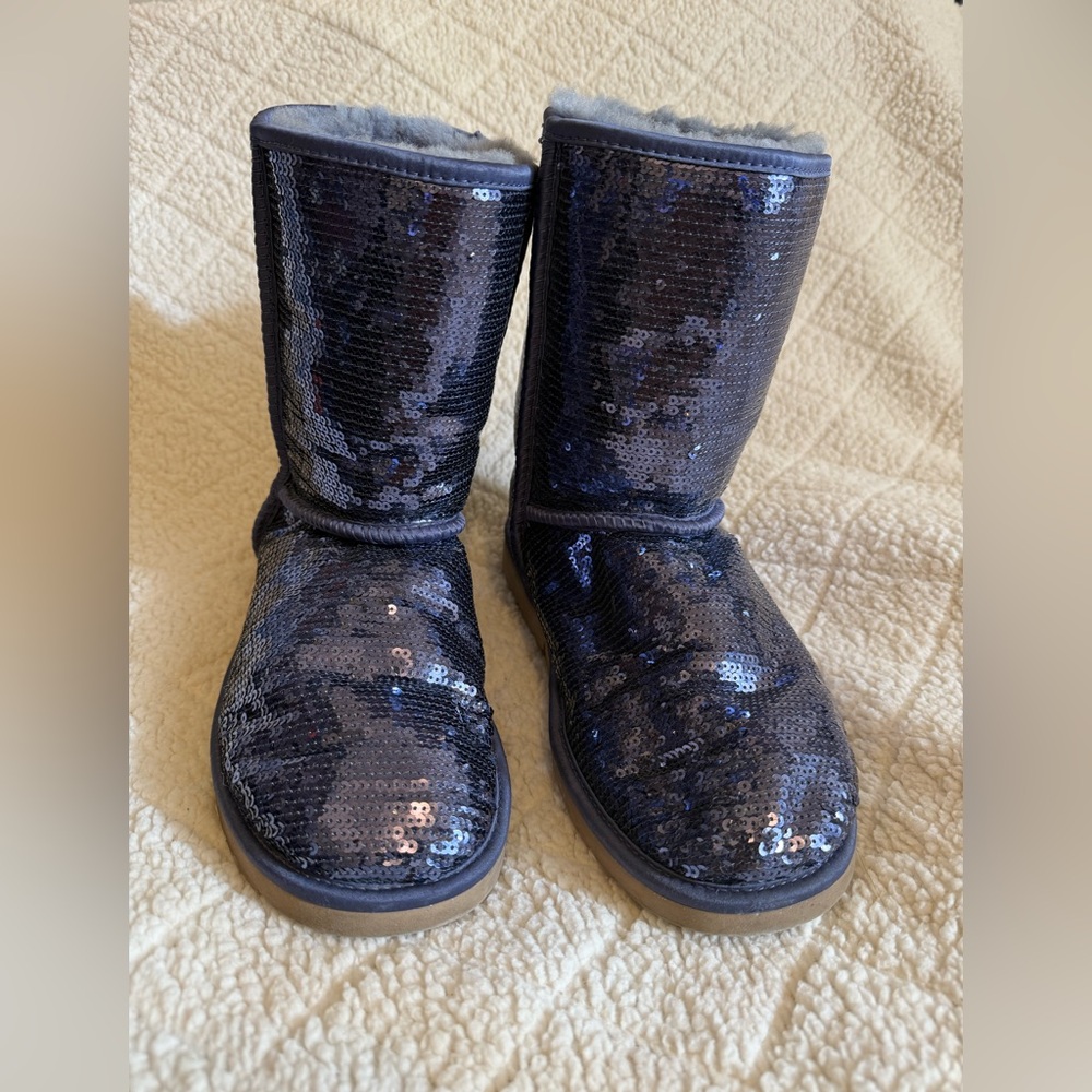 UGG Sequin Boots in Sparkling Navy